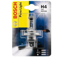 Автолампа BOSCH Pure Light H4 60/55W 12V P43t (1987301001) 1шт./блістер