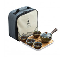 Дорожній набір Blue для чайної церемонії No Brand Dragon 6 предметів