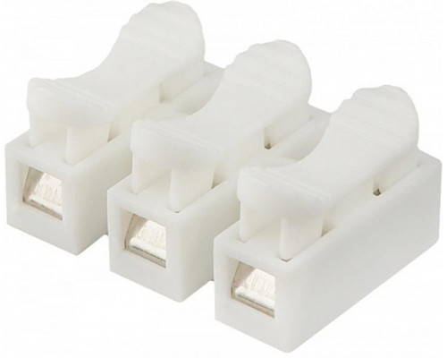 Набір з'єднувачів для дроту PW CH-3 клемні колодки на три контакти 20 шт Білий (C051302-20)