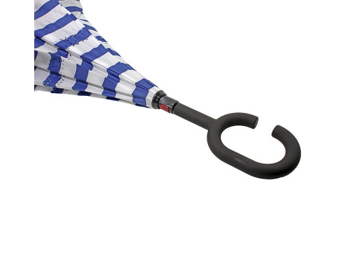 Механічна парасолька навпаки Up-Brella Синьо-білі (2907-13264) Механічна парасолька навпаки Up-Brella Синьо-білі (2907-13264)
