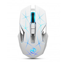 Миша бездротова з акумулятором та підсвіткою HXSJ T300 2,4 GHz White