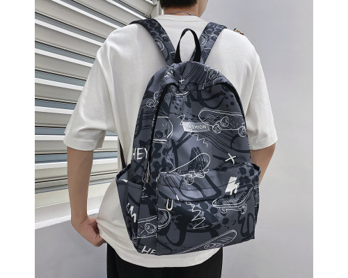 Рюкзак підлітковий Lesko 8055228 20 л Gray 12898-82700 Рюкзак підлітковий Lesko 8055228 20 л Gray 12898-82700