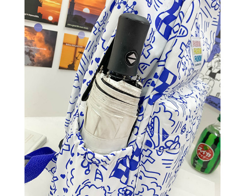 Рюкзак No Brand 5154 20-35 л White-Blue 13081-84481