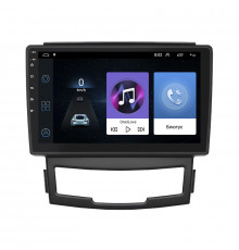 Штатна магнітола Lesko для SsangYong Korando III 2010-2013 екран 9" 1/16Gb Wi-Fi GPS Base