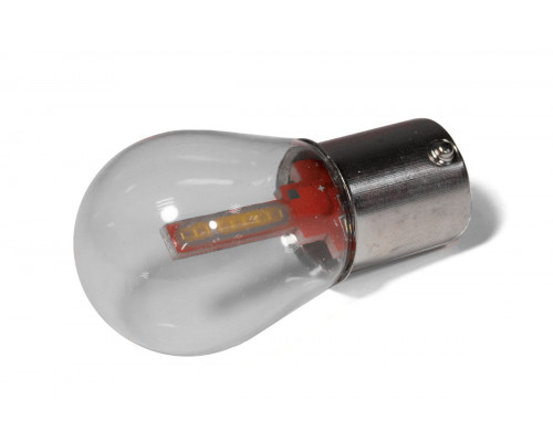 Світлодіодна лампа StarLight T25 18 chip СОВ 12V WHITE FLASH у скляній колбі Світлодіодна лампа StarLight T25 18 chip СОВ 12V WHITE FLASH у скляній колбі