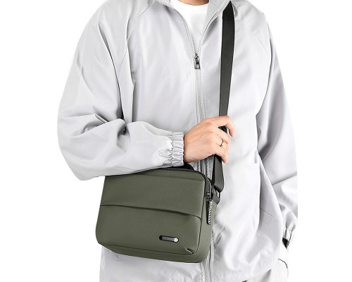 Сумка-месенджер No Brand 087-1 20х27х11 см Green 11988-85734