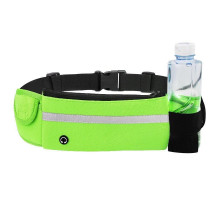 Сумка для бігу на пояс RunningBag з кишенею на пляшку Green (HbP0506202)