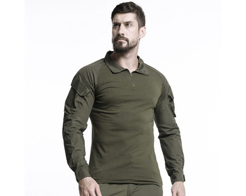 Сорочка мілітарі Lesko A655 L (34 р.) Темно-зелений (4256-12522) Сорочка мілітарі Lesko A655 L (34 р.) Темно-зелений (4256-12522)