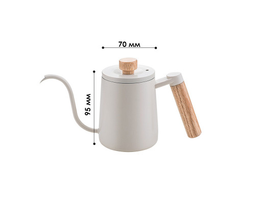 Чайник для заварювання кави Choxila 11625 350 мл White 13022-84129