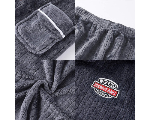 Комплект чоловічої піжами No Brand CK-206 Dark Gray 2XL