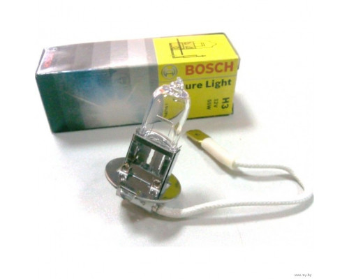 Автолампа BOSCH Pure Light H3 55W 12V Pk22s (1987302031) Автолампа BOSCH Pure Light H3 55W 12V Pk22s (1987302031)