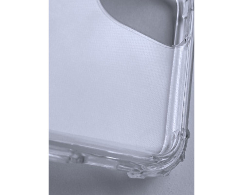 Силіконовий протиударний чохол панель Case + скло 9Н на Iphone 15 із захистом камери прозорий (515151)