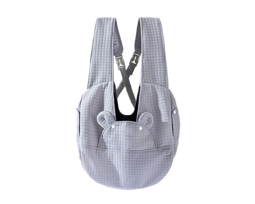 Нагрудна сумка-перенесення для котів та собак No Brand 2307MSML1185 Gray