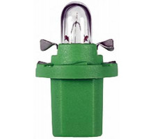 Автолампа ук. NARVA 17057 12V 2W BAX10D YELLOW-GREEN