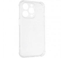 Силіконовий протиударний чохол панель + скло 9Н на Iphone 14 Pro Max прозорий Case (5747457457)