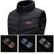 Жилетка з підігрівом Lesko M01-9S 5XL Black