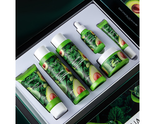 Набір для догляду за обличчям Bioaqua Niacinome Avocado Elasticity Moisturizing 6 в 1