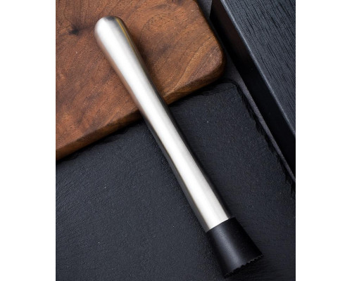 Мадлер для коктейлів BAR товкушка для бару 20.8 см Сріблястий (C051207)