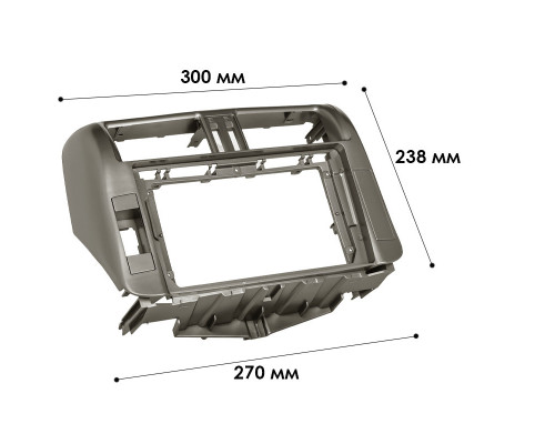 Перехідна рамка 9 Lesko для авто Toyota Land Cruiser Prado 150 2009-2013 6628 Перехідна рамка 9 Lesko для авто Toyota Land Cruiser Prado 150 2009-2013 6628