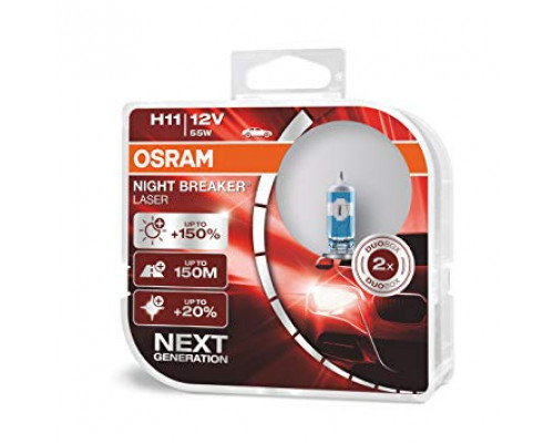 Автолампа OSRAM 64211NL H11 Night Breaker LASER NG +150% 55W 12V PGJ19-2 HardDuopet Автолампа OSRAM 64211NL H11 Night Breaker LASER NG +150% 55W 12V PGJ19-2 HardDuopet