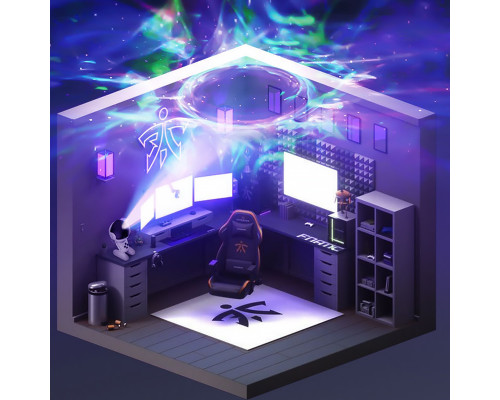 Проєктор Lesko Black Hole Galaxy Projector з таймером і обертом на 360° Проєктор Lesko Black Hole Galaxy Projector з таймером і обертом на 360°