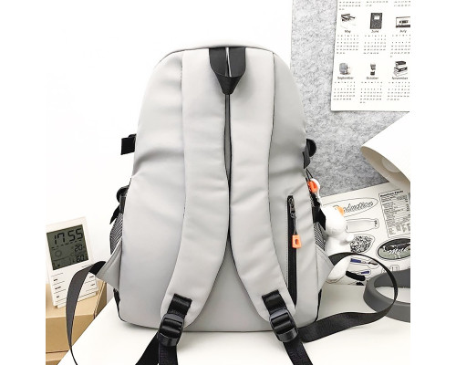 Рюкзак підлітковий Lesko 901229 White з брелоком 35 л Рюкзак підлітковий Lesko 901229 White з брелоком 35 л