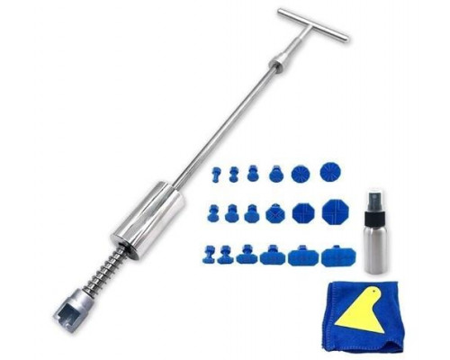 Зворотний молоток Icar з грибками 18 шт/клейові стрижні 5 шт/мікрофібра Сріблястий (С051260)