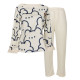 Комплект жіночої піжами Lesko 302 Bear L White-Blue