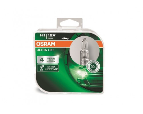 Автолампа OSRAM 64150ULT UltraLife H1 55W 12V P14.5S 10X2 HardDuopet Автолампа OSRAM 64150ULT UltraLife H1 55W 12V P14.5S 10X2 HardDuopet