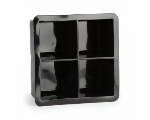 Форма для льоду силіконова Ice Кубики 4 комірки 11х11х5 см Чорний (С051348)