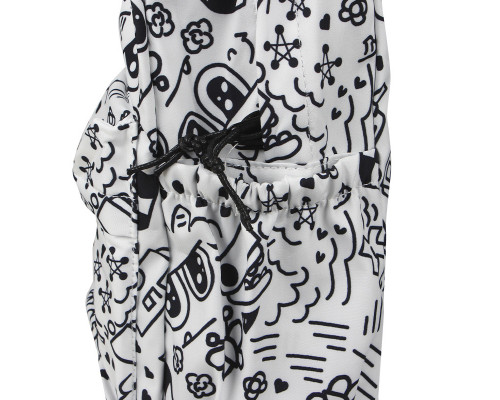 Рюкзак підлітковий No Brand 5154 31х13 см White-Black 13081-84480