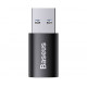 Перехідник USB 3.1 - USB type C Адаптер BASEUS 3.1 Чорний