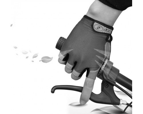 Велорукавички без пальців Rogtyo L Black (65376514)
