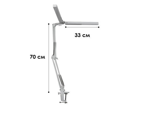 Настільна LED лампа Lesko M-018D White Настільна LED лампа Lesko M-018D White