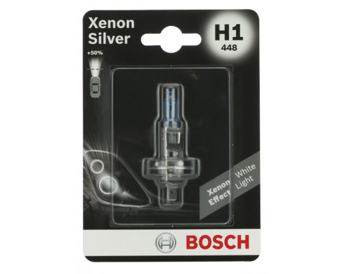 Автолампа BOSCH Xenon Silver Н1 55W 12V P14,5s (1987301067) 1шт./блістер Автолампа BOSCH Xenon Silver Н1 55W 12V P14,5s (1987301067) 1шт./блістер