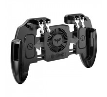 Бездротовий геймпад тригер для смартфонів Union PUBG Mobile M 11 з вентилятором та акумулятором на 2000 mAh Чорний (044)