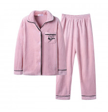 Комплект жіночої піжами Lesko CK-505 Pink L