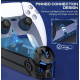 Зарядка для джойстика PS5 BebonCool Док Станція для PlayStation 5 PS5 DualSense/edge на 2 геймпади з LED Чорний