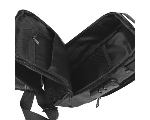 Сумка нагрудна через плече No Brand 694 32х16х10 см Black 13267-85743