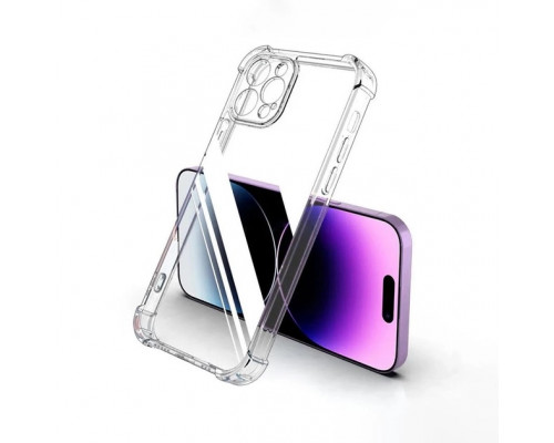 Силіконовий протиударний чохол панель + скло 9Н на Iphone 15 Pro прозорий Case (46453242454) Силіконовий протиударний чохол панель + скло 9Н на Iphone 15 Pro прозорий Case (46453242454)