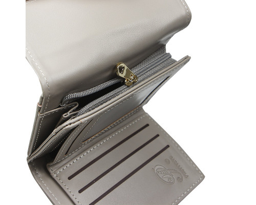 Жіночий гаманець Prettyzys 987 11,5х10 см Сірий 13182-83842