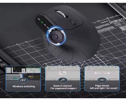Вертикальна миша бездротова JOMAA 2,4G Bluetooth hub_fo7kvr Вертикальна миша бездротова JOMAA 2,4G Bluetooth hub_fo7kvr