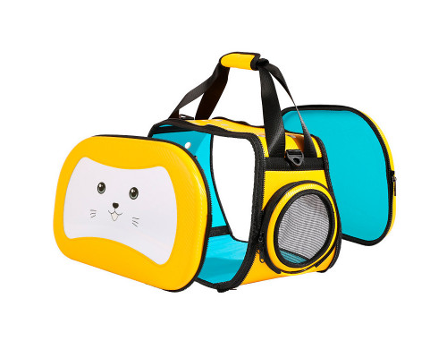 Сумка-перенесення для котів та собак на плече Taotaopets 255509 460х320х315 мм Жовтий (10936-60583) Сумка-перенесення для котів та собак на плече Taotaopets 255509 460х320х315 мм Жовтий (10936-60583)