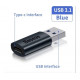 Перехідник USB 3.1 - USB type C Адаптер BASEUS 3.1 Чорний
