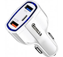 Зарядний пристрій Xiamen 2USB Type-C PD35W QC 3.0 White (050554)
