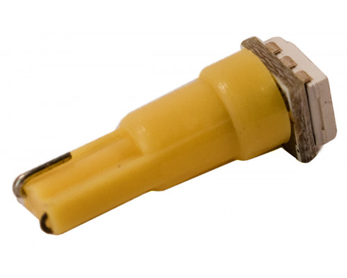Світлодіодна лампа AllLight T 5 1 діод 5050 W2*4.6d12V YELLOW Світлодіодна лампа AllLight T 5 1 діод 5050 W2*4.6d12V YELLOW