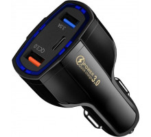 Зарядний пристрій Xiamen 2USB Type-C PD35W QC 3.0 Black (050553)