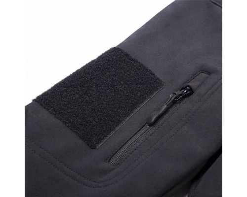 Тактична куртка Soft Shell No Brand A001 L Чорний (4255-12319)