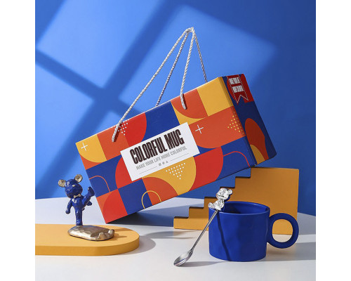 Подарунковий кавовий набір Dedbbb 350 мл Dark Blue 13149-83909