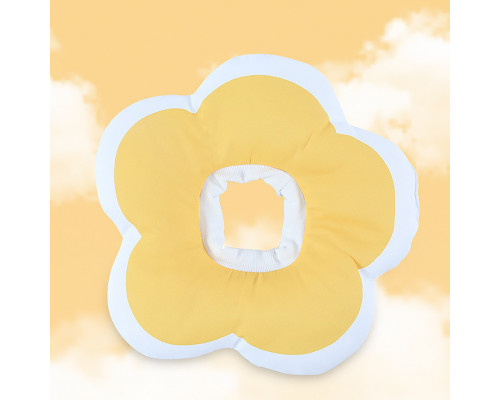М'який комір-подушка для кішок Lesko DT-1018 L Yellow М'який комір-подушка для кішок Lesko DT-1018 L Yellow